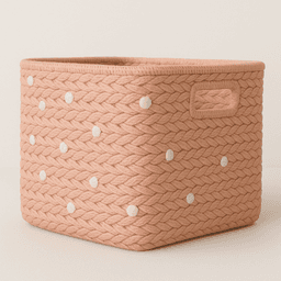 Handmade Raffia Baskets – Pink thumbnail 3