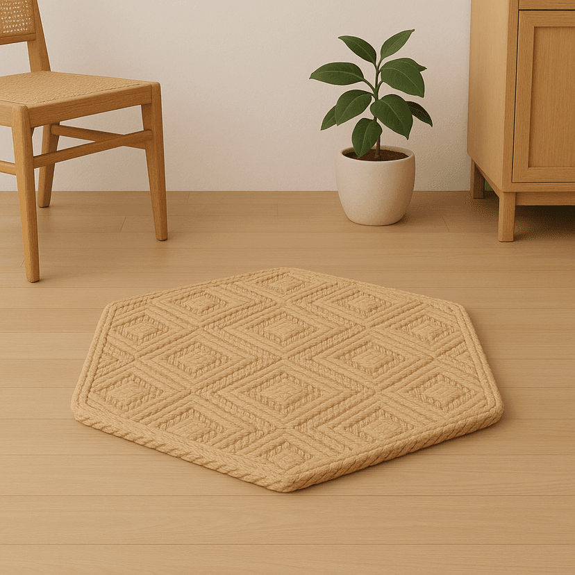 Raffia Rugs – Handmade Natural & Eco-Friendly Flooring in Beige
