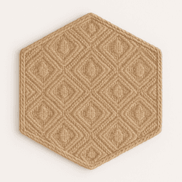 Raffia Rugs – Handmade Natural & Eco-Friendly Flooring in Beige thumbnail 3
