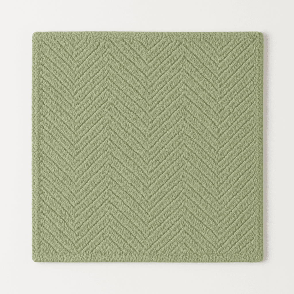 Raffia Rugs – Handmade Natural & Eco-Friendly Flooring in Light Green - Image 1