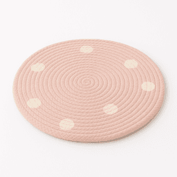 Raffia Rugs – Handmade Natural & Eco-Friendly Flooring in Light Pink thumbnail 2