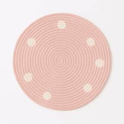 Raffia Rugs – Handmade Natural & Eco-Friendly Flooring in Light Pink thumbnail 3