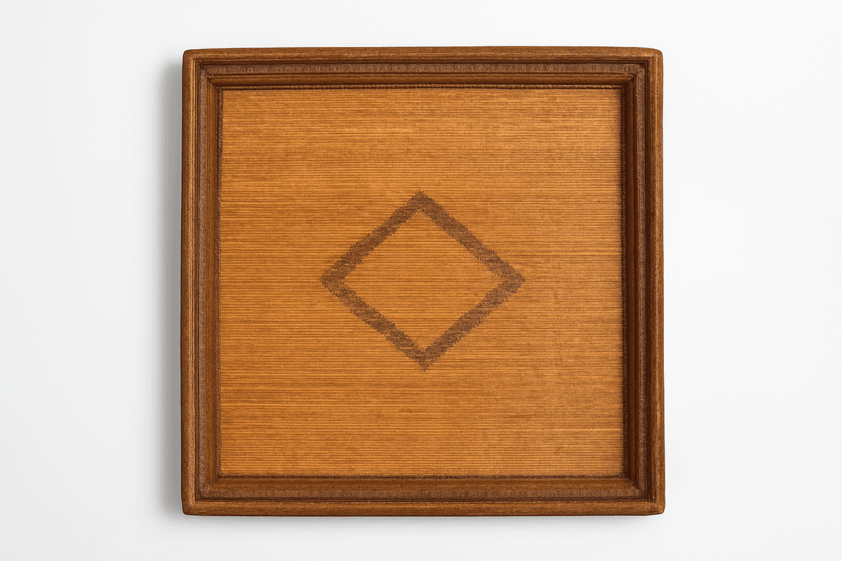 Raffia Serving Trays – Handmade Rustic Tableware in Square - Image 1