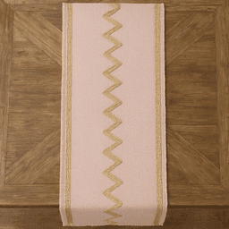 Raffia Table Runners – Handmade Natural Dining Decor in Light Pink thumbnail 3